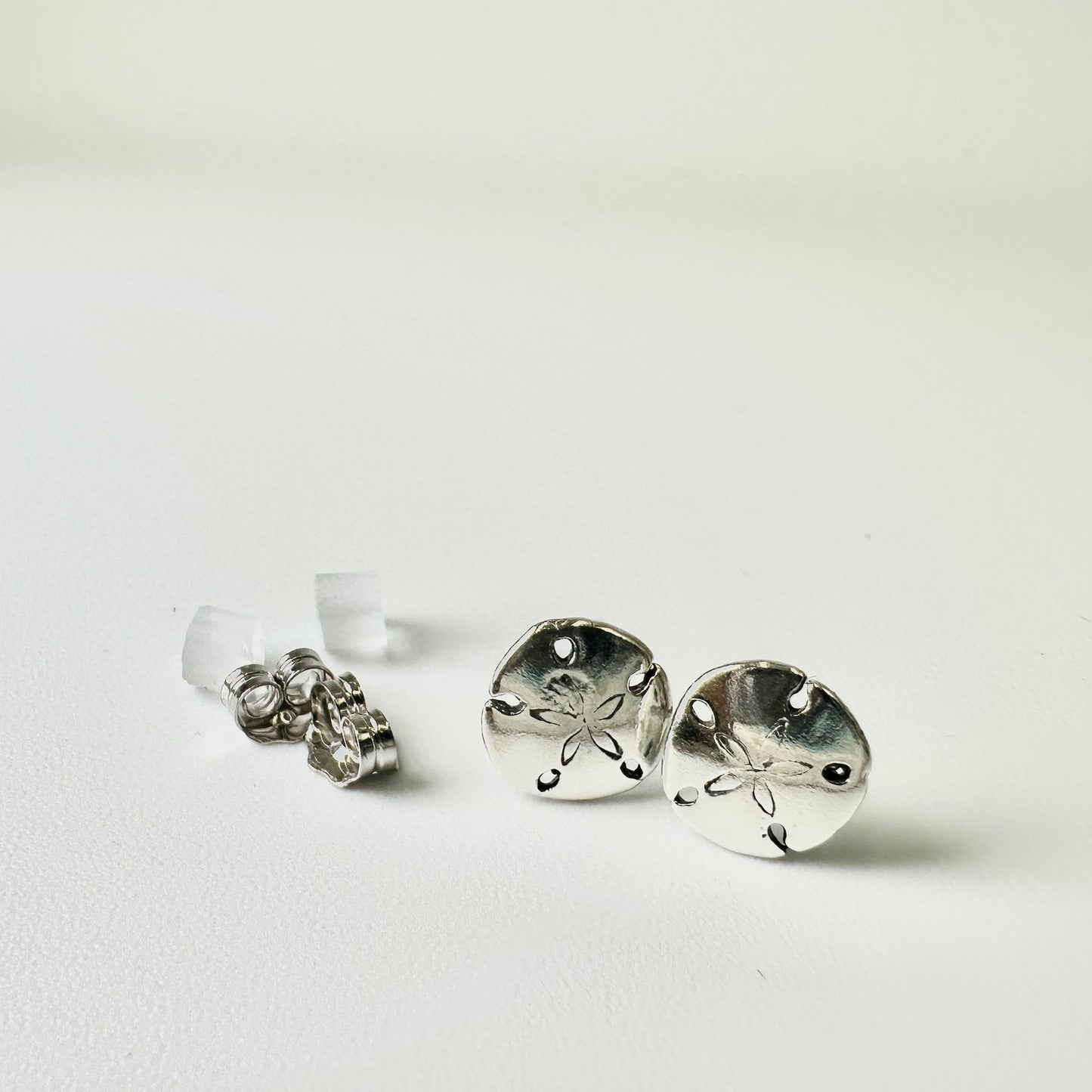 Sterling Silver Sand Dollar Posts