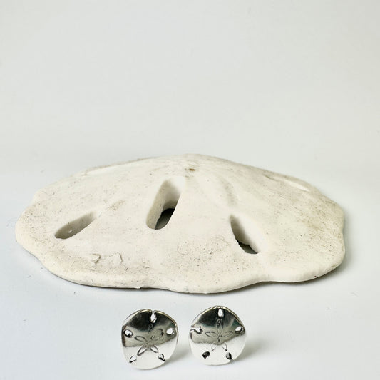Sterling Silver Sand Dollar Posts