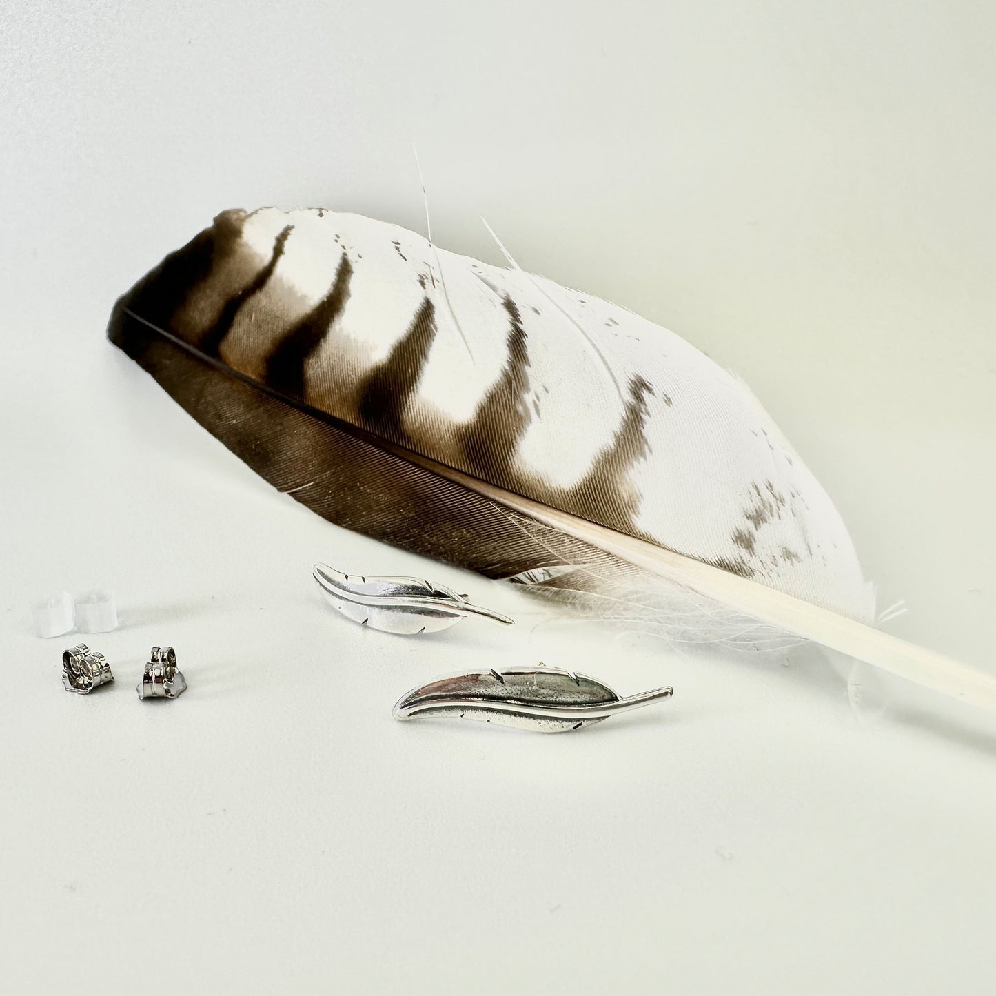 Sterling Silver Seagull Feather Posts