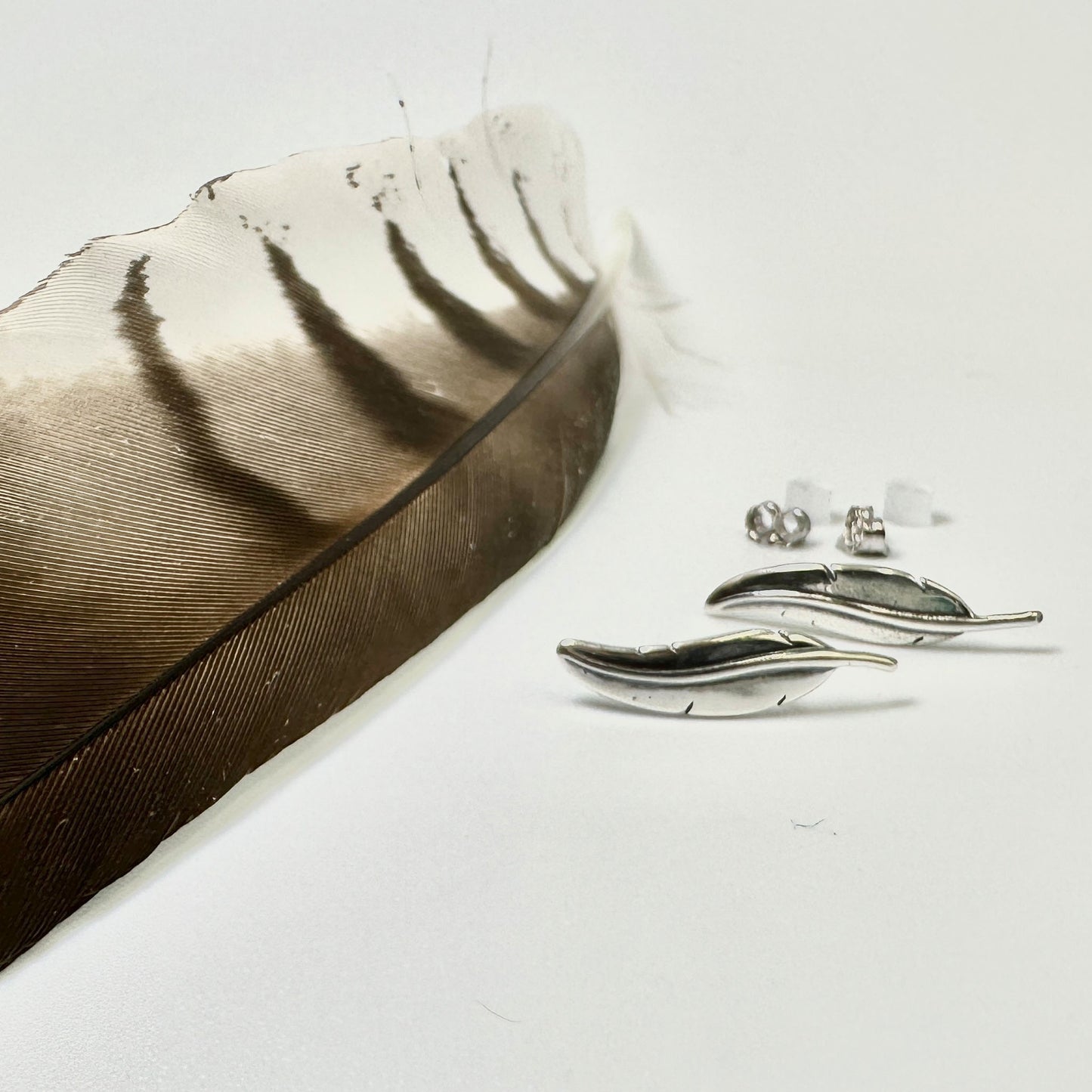 Sterling Silver Seagull Feather Posts