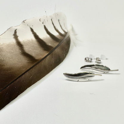 Sterling Silver Seagull Feather Posts