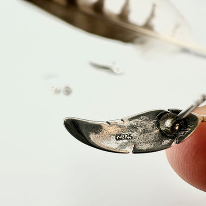 Sterling Silver Seagull Feather Posts