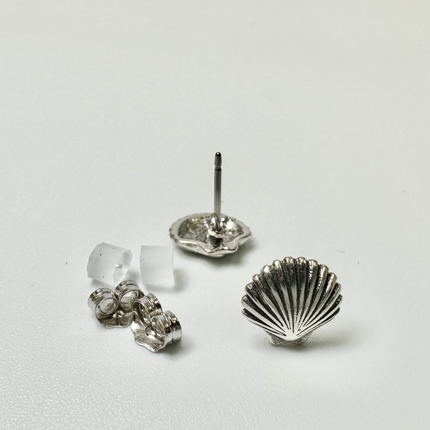 Sterling Silver Scallop Shell Posts