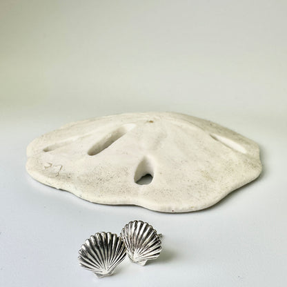 Sterling Silver Scallop Shell Posts
