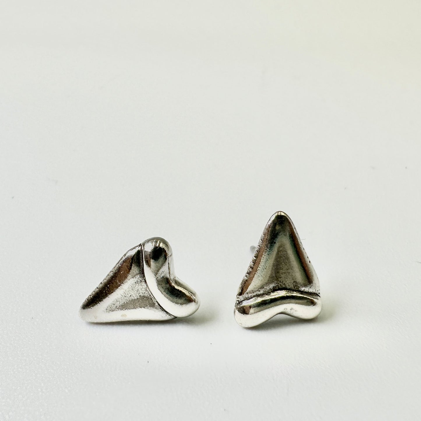 Sterling Silver Shark Tooth Posts