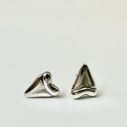 Sterling Silver Shark Tooth Posts